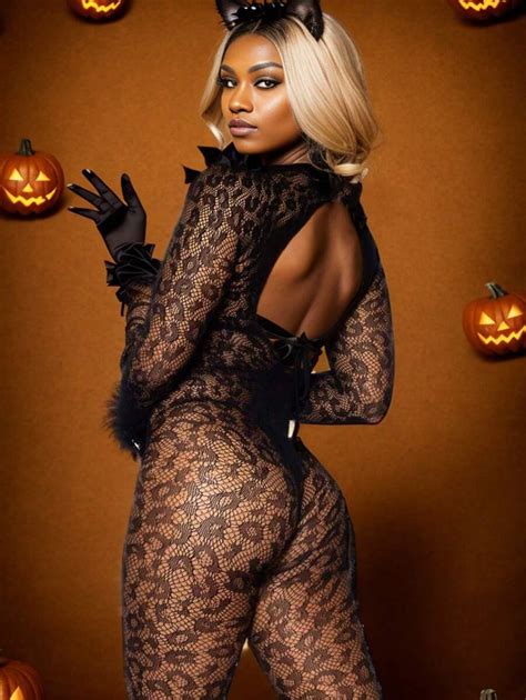 Pc Sexy Lingerie Long Sleeve Full Body Stocking Open Crotch Hollow Out