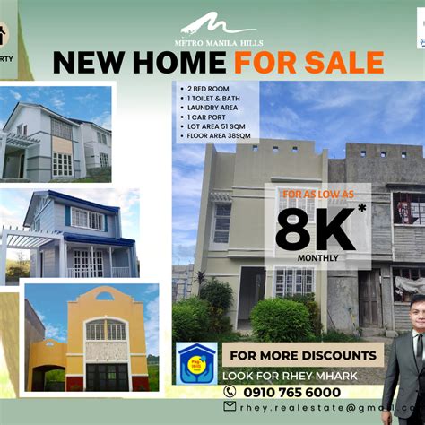 Bedroom Townhouse For Sale In Rodriguez Montalban Rizal House And