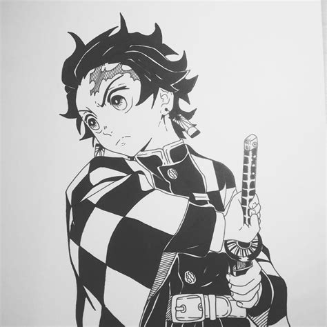 How To Draw Tanjiro From Demon Slayer