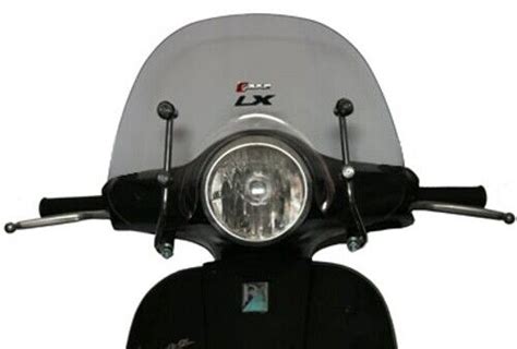 Pare Brise Transparent Bas Avec Attaques Pour Piaggio Vespa LX 50 125