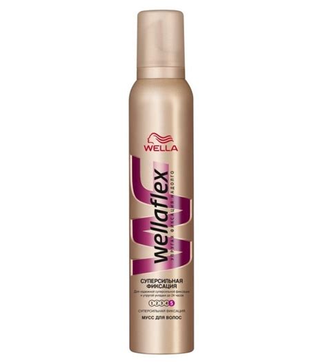 Wella Мусс для волос Wellaflex, супер сильная фиксация, 200 мл – купить ...