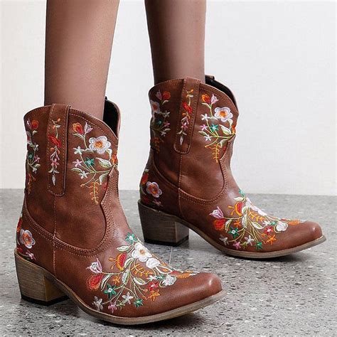 square toe boots women 9