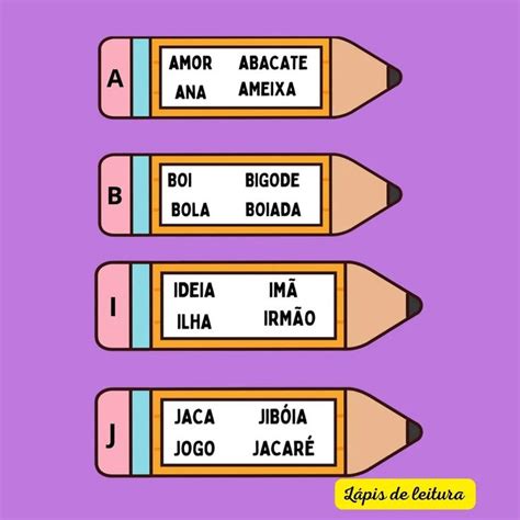 Palavras Derivadas De Lápis - Lápis de leitura | Atividades alfabetização e letramento, Leitura para ...
