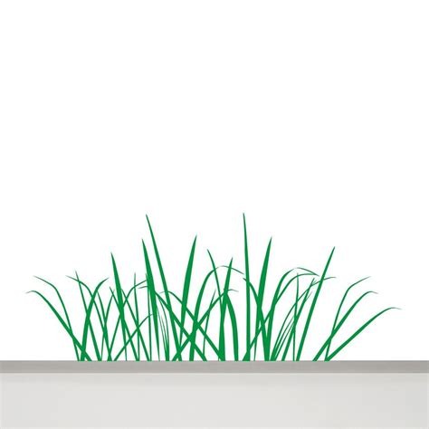 Grass Wall Decal 47 In 120 Cm Long Grass Wall By Musterladen