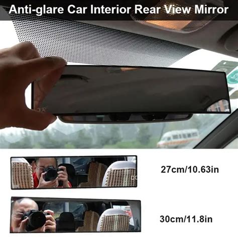 Rear View Mirror Universal Wide Angle Clip on Rear View Mirror Installation Car Interior Mirrors ...