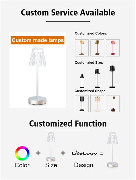 Luxury Romantic Dimmable Rechargeable Touch Modern Decorative Led