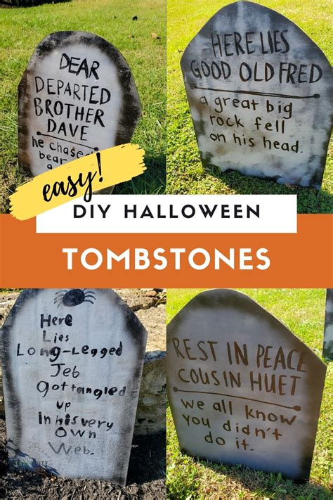 Diy Halloween Decorations Gravestones That Will Bring Your Cemetery