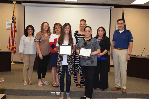 Plainview ISD School Board recognizes several staff members during June ...