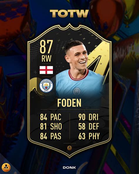 Donk On Twitter Excl More Totw Coming Foden