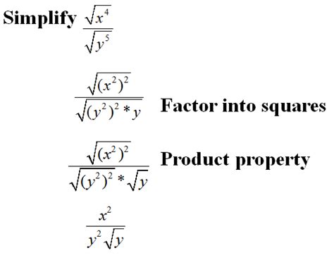 Simplifying Radical Expressions