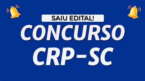 Concurso CRP SC 2023 2024 Sai edital para nível médio e superior