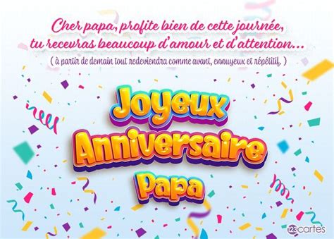 Haut Imagen Carte Anniversaire Papa Fr Thptnganamst Edu Vn