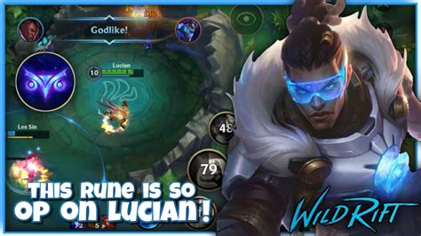 Wild Rift Lucian With Hunter Genius Rune Is Op Patch C Best