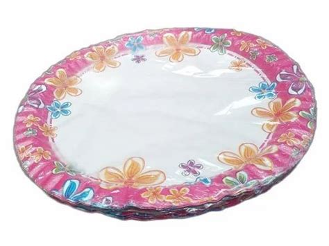 Inch Itc Paper Printed Plate At Rs Piece Patterned Paper Plate