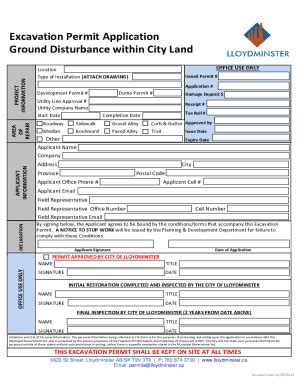 Fillable Online Right-of-Way Excavation & Restoration Manual Fax Email ... 