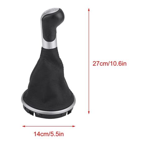 Speed Gear Shift Knob Lever Gaiter Boot Cover For Fabia Mk Roomster