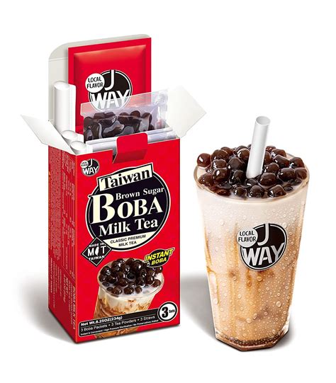 J WAY Instant Boba Bubble Pearl Milk Tea Kit - Listo Chile | Ubuy