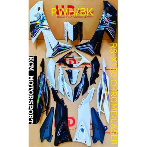 Coverset Honda RSX RSX150 RS150X RS X Chrome Laser Shopee Malaysia