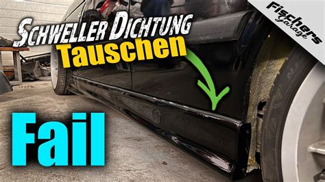 Bmw E M Tech Schweller Reparieren Lackieren Neue Dichtung Kleben