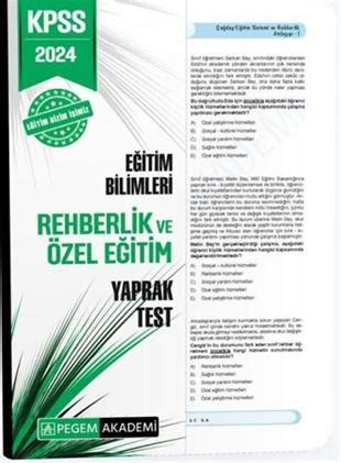 Pegem Kpss Rehberl K Zel E T M Yaprak Test