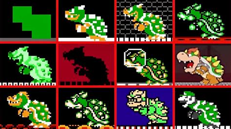 Evolution Of Bowsers Sprites In Super Mario Bros 1 Youtube