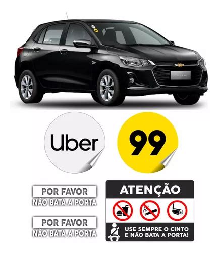 Adesivo Identificação Motorista Aplicativo Uber 99 Indriver