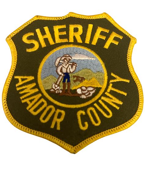 AMADOR COUNTY SHERIFF CA PATCH