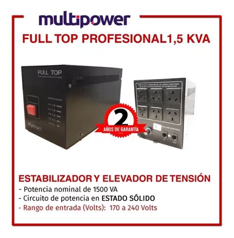 Estabilizador Elevador De Tension Energit Full Top Va En Venta En