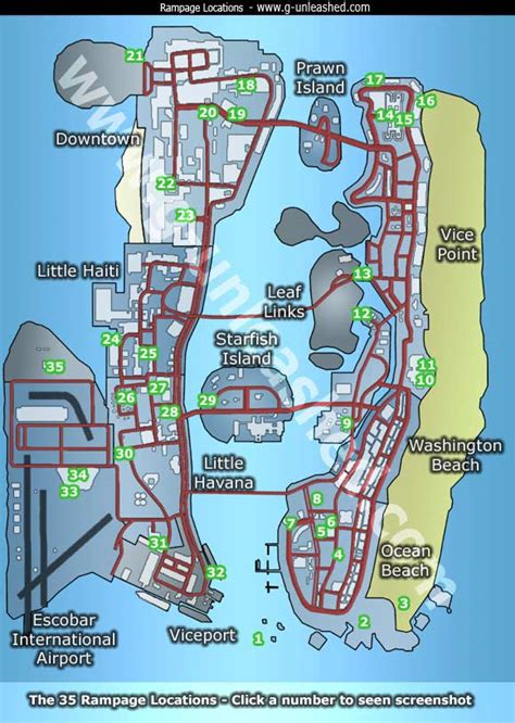 Grand Theft Auto Vice City Localização Dos Pacotes Secretos Saltos únicos Rampages E Mais