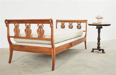 Neoclassical French Empire Style Swan Neck Daybed At 1stdibs Antique