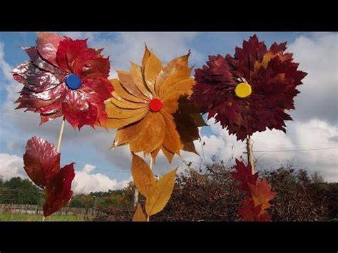 Jak zrobić kwiaty z liści 2 Leaf Flowers Zrób to sam DIY Leaf art