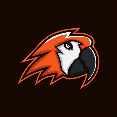 Premium Vector Macaw Mascot Esports Gaming Logo Vector Template