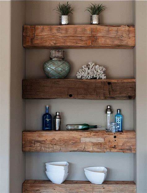 Check This Out Rustic Cabin Bath Decor Rustic Wood Shelving Home