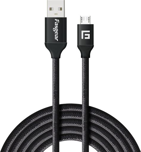 Amazon Extra Long 10ft Micro USB Cables Fasgear Nylon Braided