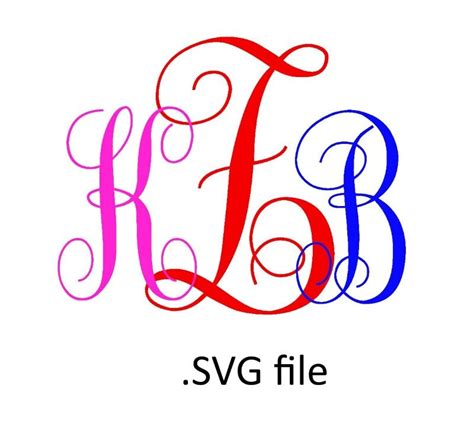 interlocking vine monogram svg Alphabet SVG by OhThisDigitalFun