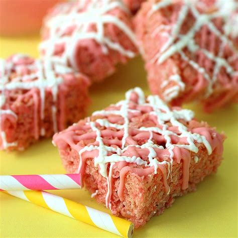 Pink Lemonade Rice Krispie Treats Sweet And Tangy Treats