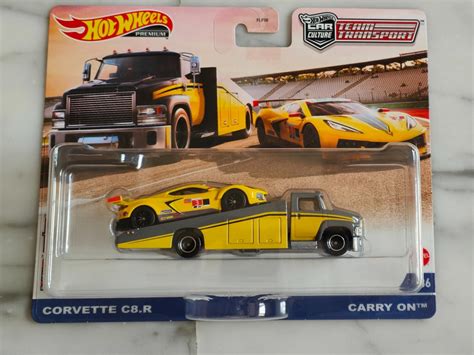 Hot Wheels Corvette C8R Team Transport Series Hobbies Toys Toys Games On Carousell