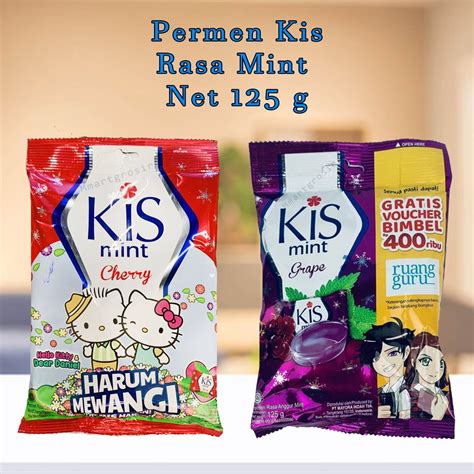 Jual Permen Kiss Rasa Mint Grape And Cherry 100g Shopee Indonesia