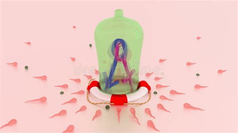 Safe Sex With Condom Protection From Pregnancy And Virus Stock Illustration Illustration Of