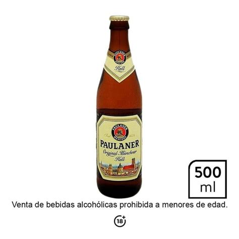 Cerveza Clara Paulaner Original Müncher Hell 500 Ml Bodega Aurrera