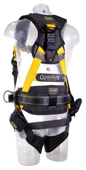 Guardian Series 5 Full Body Harness W Waist Pad Quick Connect Chest