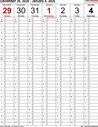 Timeshare Weeks Calendar Printable Versioning Simon Vance