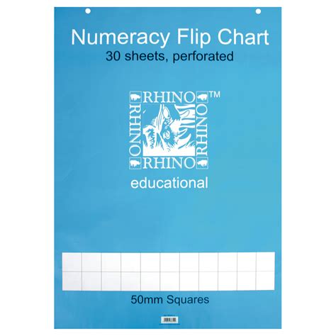 Rhino Renfc Numeracy Flipchart Pad Pack Of 5 Rapid Electronics