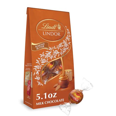 Lindor Almond Butter Milk Chocolate Candy Truffles Milk Chocolate With