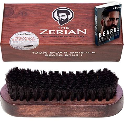 Beard Brush For Men 100 Firm Boar Bristle Best Grooming Comb For