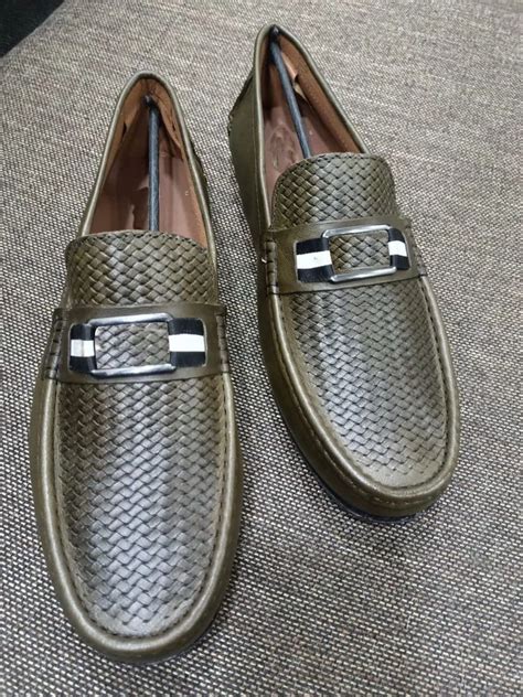 Men Green Leather Loafers Shoes at Rs 450/pair in Tirupattur | ID ...