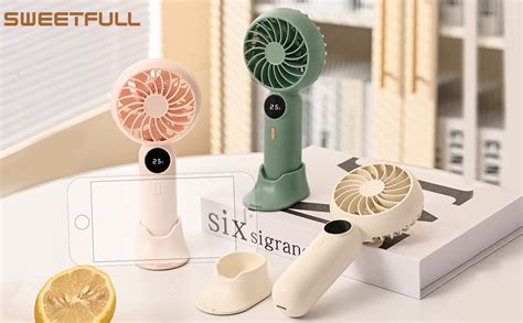 Amazon Sweetfull Mini Portable Fan Speedusb Rechargeable Led