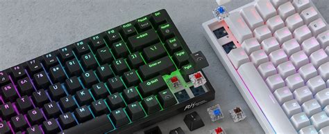 Rk Royal Kludge Rk Wired Rgb Hot Swappable Mechanical Keyboard W Programmable Software