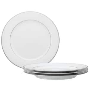 Noritake Linen Road 10 5 In White Porcelain Dinner Plates Set Of 4