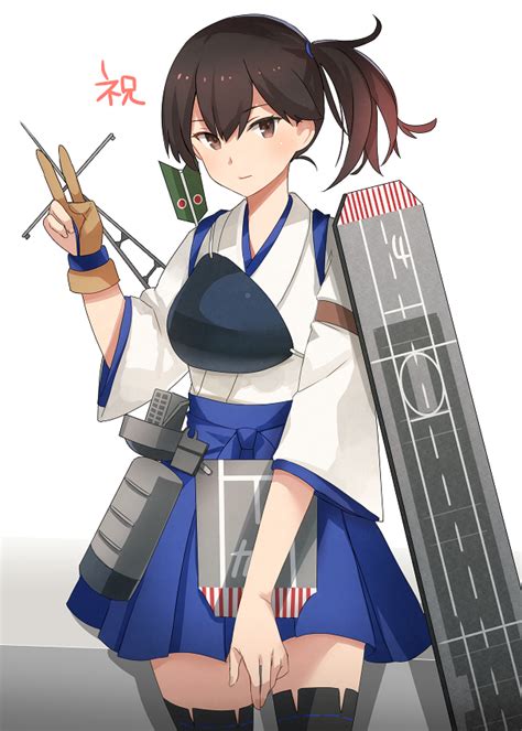 加賀艦隊これくしょん 「加賀さん改二おめでとうございます 」かすみのイラスト